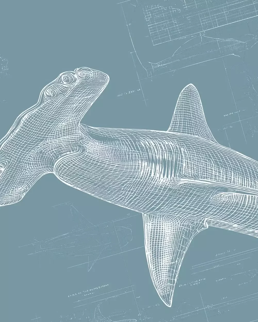 Placoid scales of shark